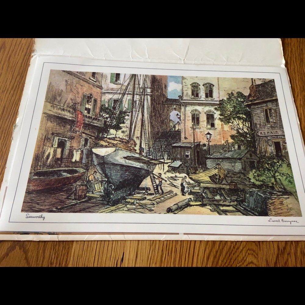 4 Vintage Laminate Dinner Mats